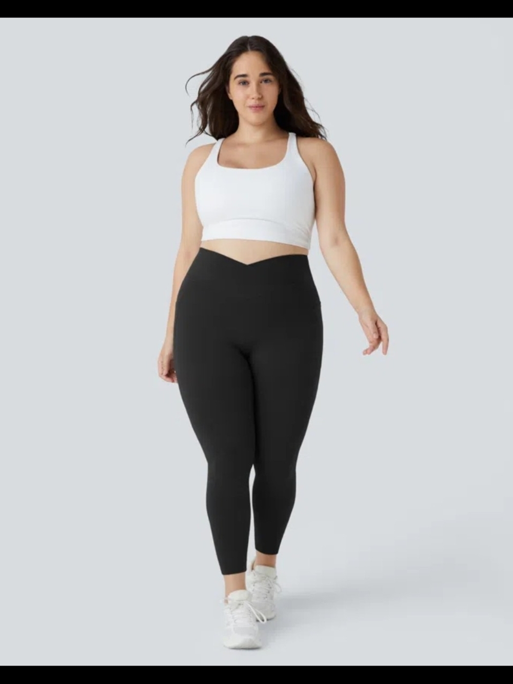 HALARA Black SoftlyZero High Waisted Crossover Pock